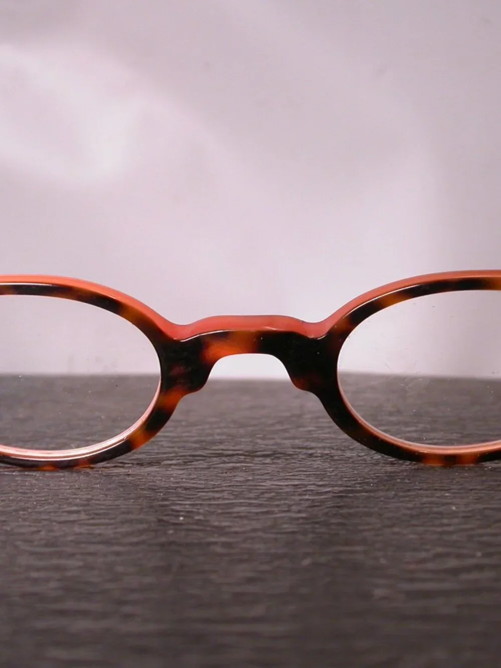 Authentic Anne et Valentin Tortoise Orange Eyeglasses Made in France REPAIR